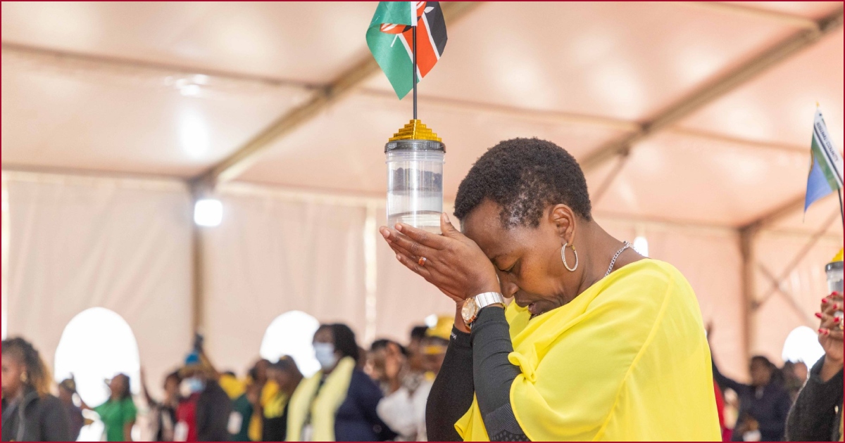 First Lady Rachel Ruto at a past prayer event.